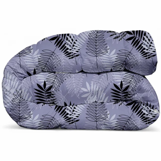 bedlin Dekbed bedrukt - Zonder hoes ( 2 in 1 ) - Tweezijdig - 240 x 220 cm - Varen25 Purple Paars