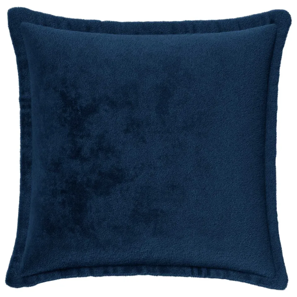 vidaXL Kussensloop 2 st HOUTEN Marineblauw 30 x 30 cm Flanel