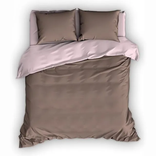 Romanette Dekbedovertrek Comtesse Taupe/Roze