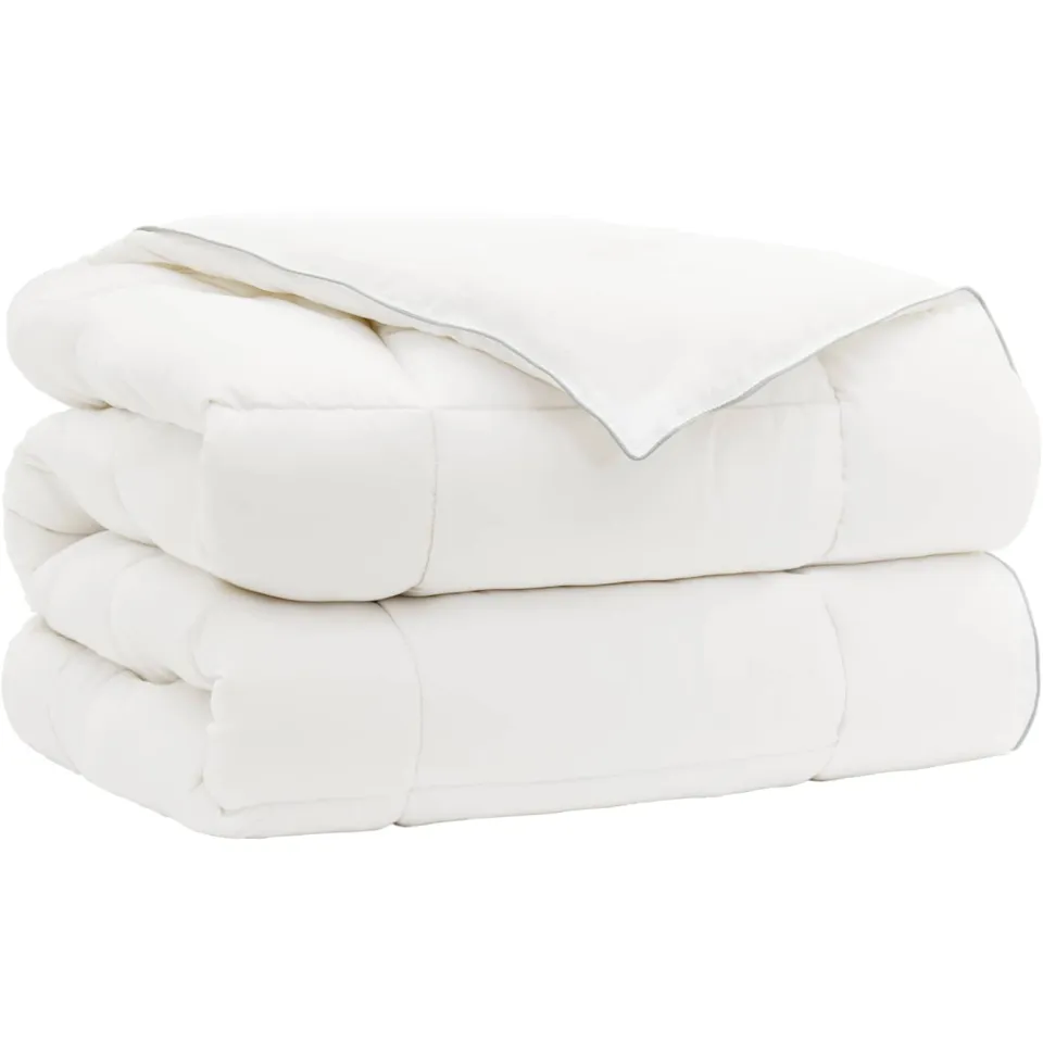 vidaXL Dekbed TRIER 220x260 cm 4 seizoenen 350 GSM Wit Hypoallergeen