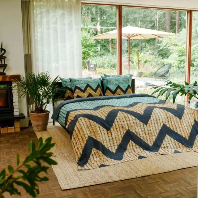 kayori Imani - DBO - 140x200-220 - Blauw - Satijn