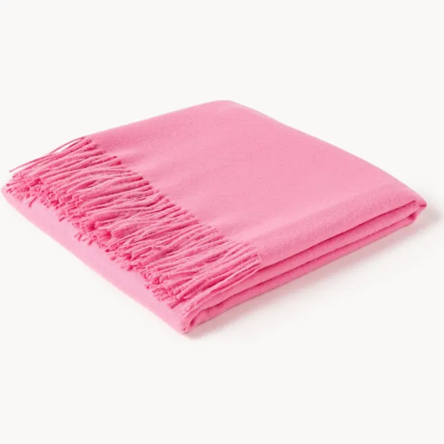 Elvang Plaid Luxury uit baby-alpacawol Roze