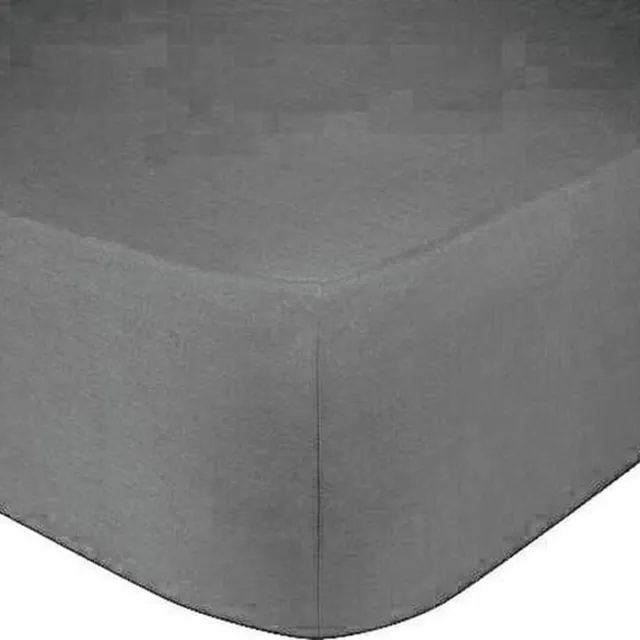 Bed Care Jersey Stretch Hoeslaken - 160/180x200 - 100% Katoen - 30CM Hoekhoogte - Antraciet