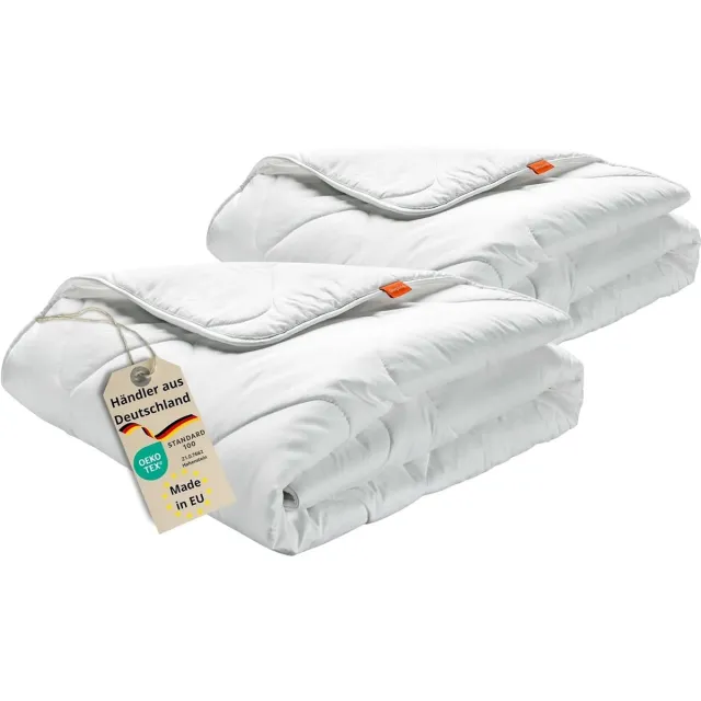Vellaro Dekbed zonder overtrek - Wit - 2x 135 x 200 cm - Microvezel Zwaar Winterdekbed - Voor Koude Nachten