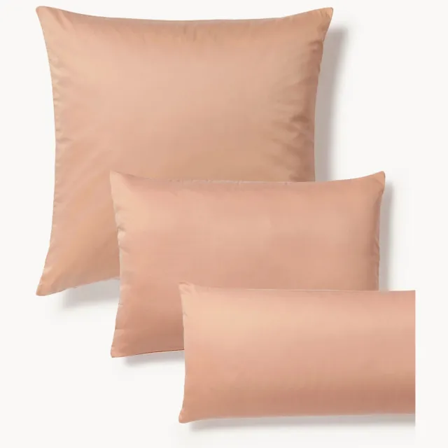 Westwing Collection Katoensatijnen kussenhoes Comfort Roze
