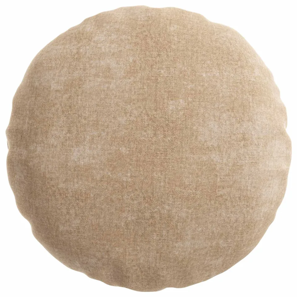 vidaXL Kussensloop 2 st HEERLEN Taupe Dia. 40 cm Chenille Stof
