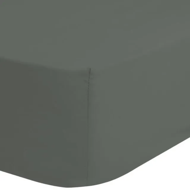 Zavelo Flanellette Hoeslaken Olijf Groen-2-persoons (140x200 cm) Groen, Olijf