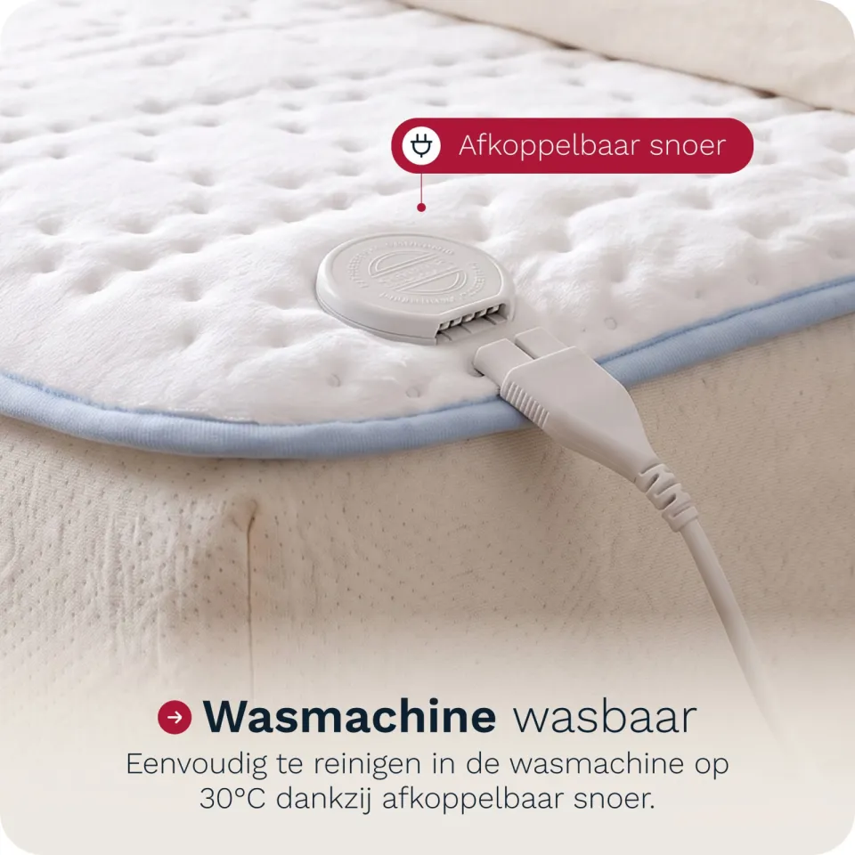 Inventum elektrische onderdeken - HN135 - 150 x 80 cm - lichtblauw, foto 5