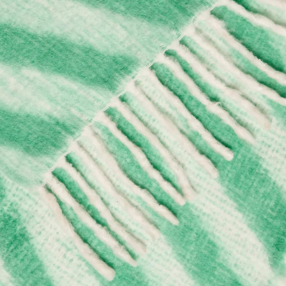 NOUS Living Launac plaid groen wit, foto 4