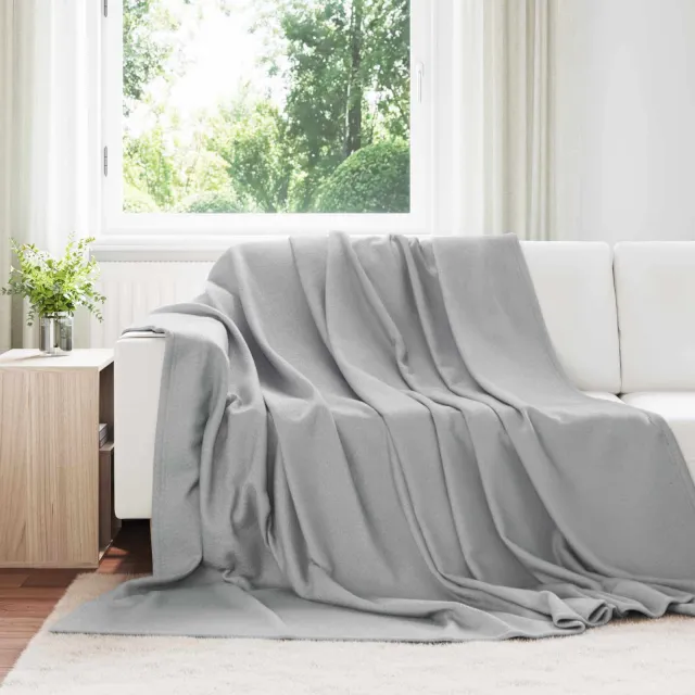 vidaXL plaid Grijs 270 x 240 cm 0,86 kg Fleece, foto 2