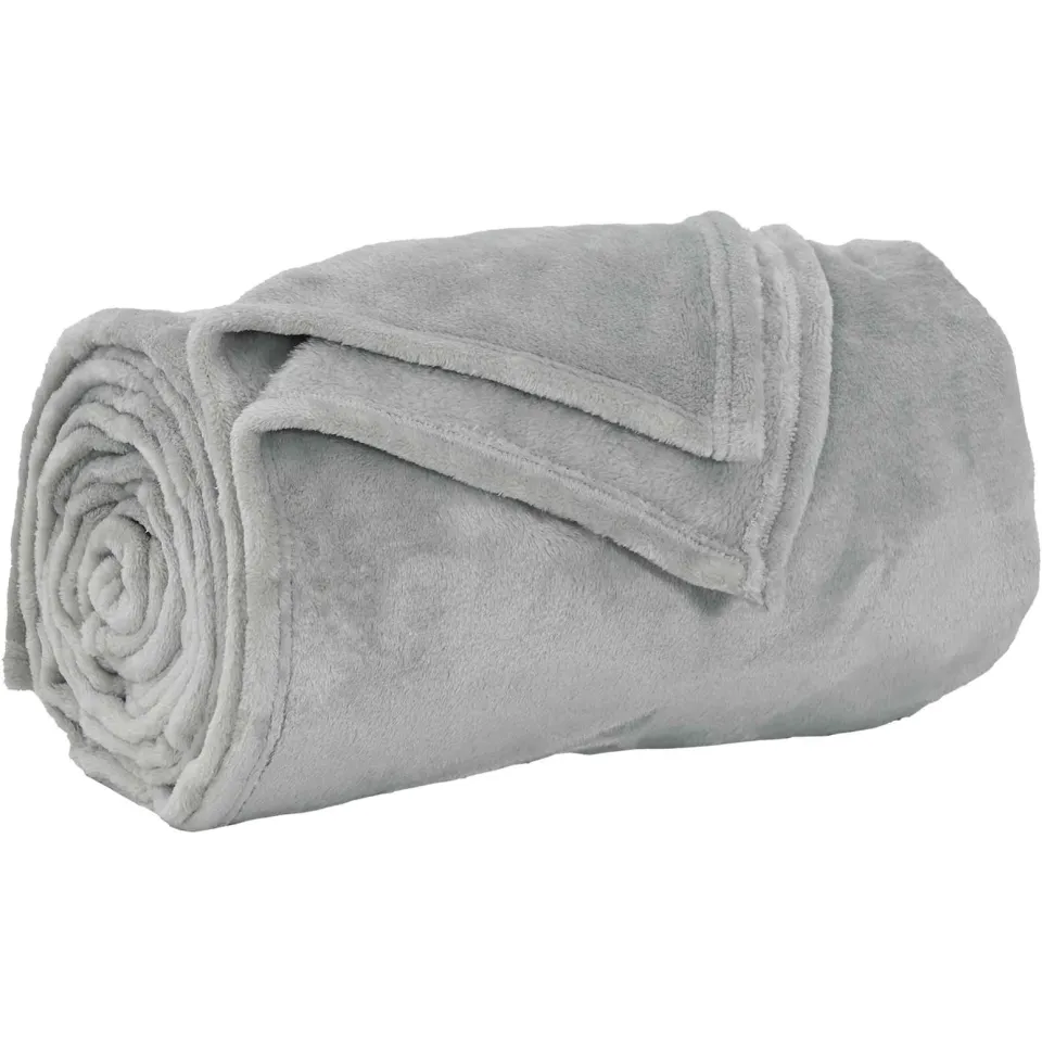 vidaXL plaid Grijs 200 x 150 cm 0,78 kg Fleece, foto 4
