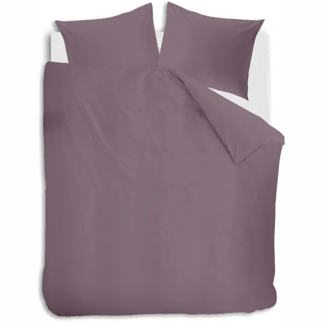 Auping Chambray plum Dekbedovertrek - Tweepersoons 240 x 220 cm - Biologisch katoen - Paars
