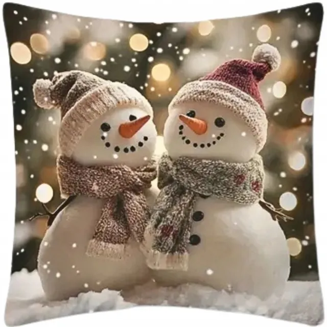 Sa.Co Kerst Kussenhoes Decoratief 45x45cm - Feestelijke Sfeer multicolor