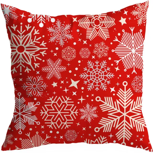 HomeView Decoratieve Kerst Kussensloop 40x40cm - Levendige Kleuren Multicolor