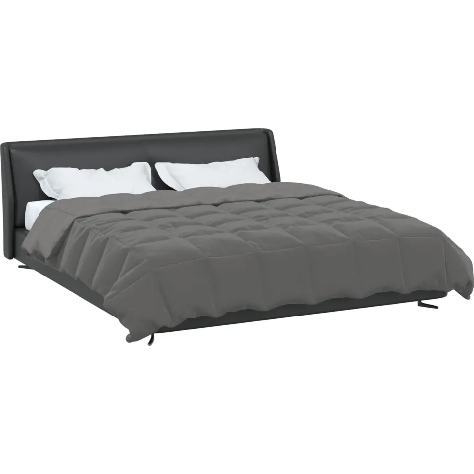 vidaXL Vol jaar dekbed 200 x 220 cm Microfiber (100% polyester) lichtgrijs, foto 2
