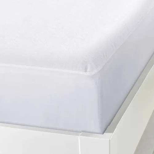 NOUS Kids waterdichte katoenen molton matrasbeschermer wit, foto 2