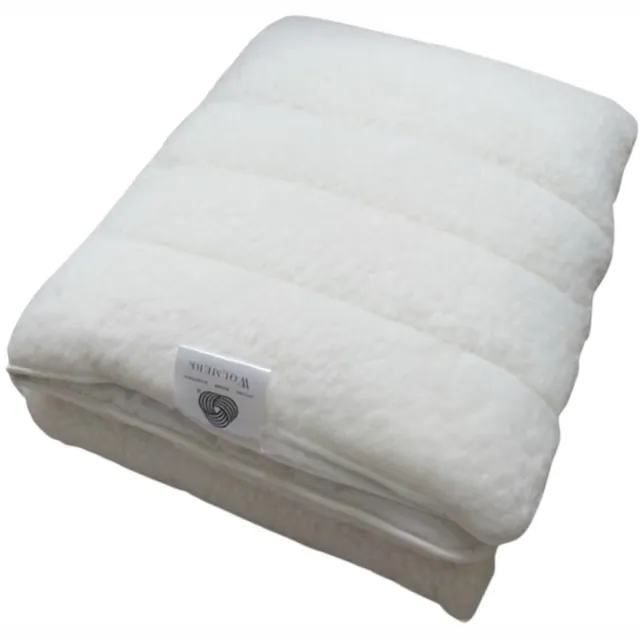 princessdekbedden Princess 100% Wollen Vacht onderdeken/onderlegger van zuiver Texelse wol met Elastiek op de hoeken- Junior Bed - 70x140-cm creme | ecru
