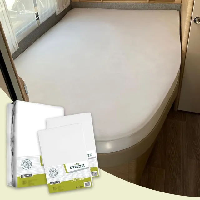 dexitex Textielpakket Frans bed - 1 molton met 2 hoeslakens - rechts 2 x Wit 1x molton/ 2 x wit hoeslaken