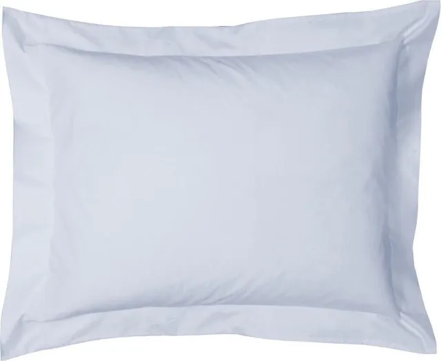Heckettlane Heckett & Lane Oxford - Kussensloop - Percale katoen - 60x70 cm - Baby Blue Wit