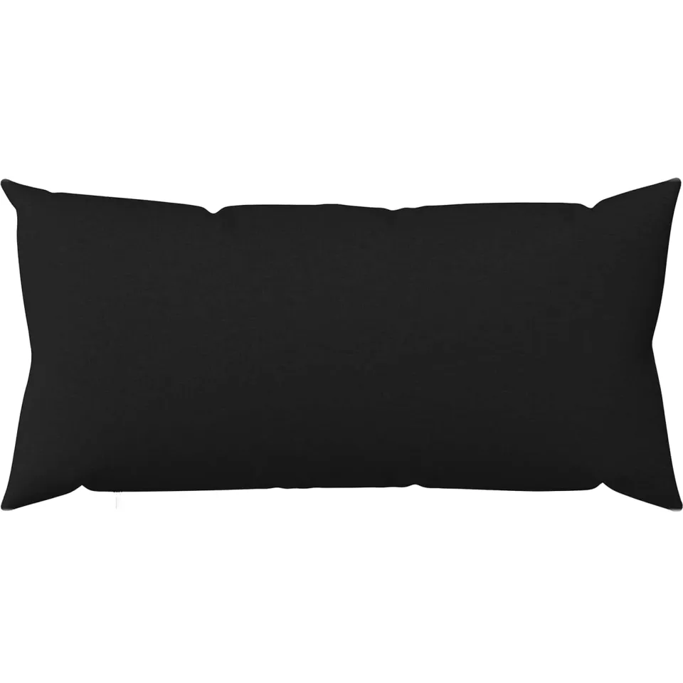 vidaXL Kussensloop 6 st HEERLEN Zwart 40 x 80 cm Stof