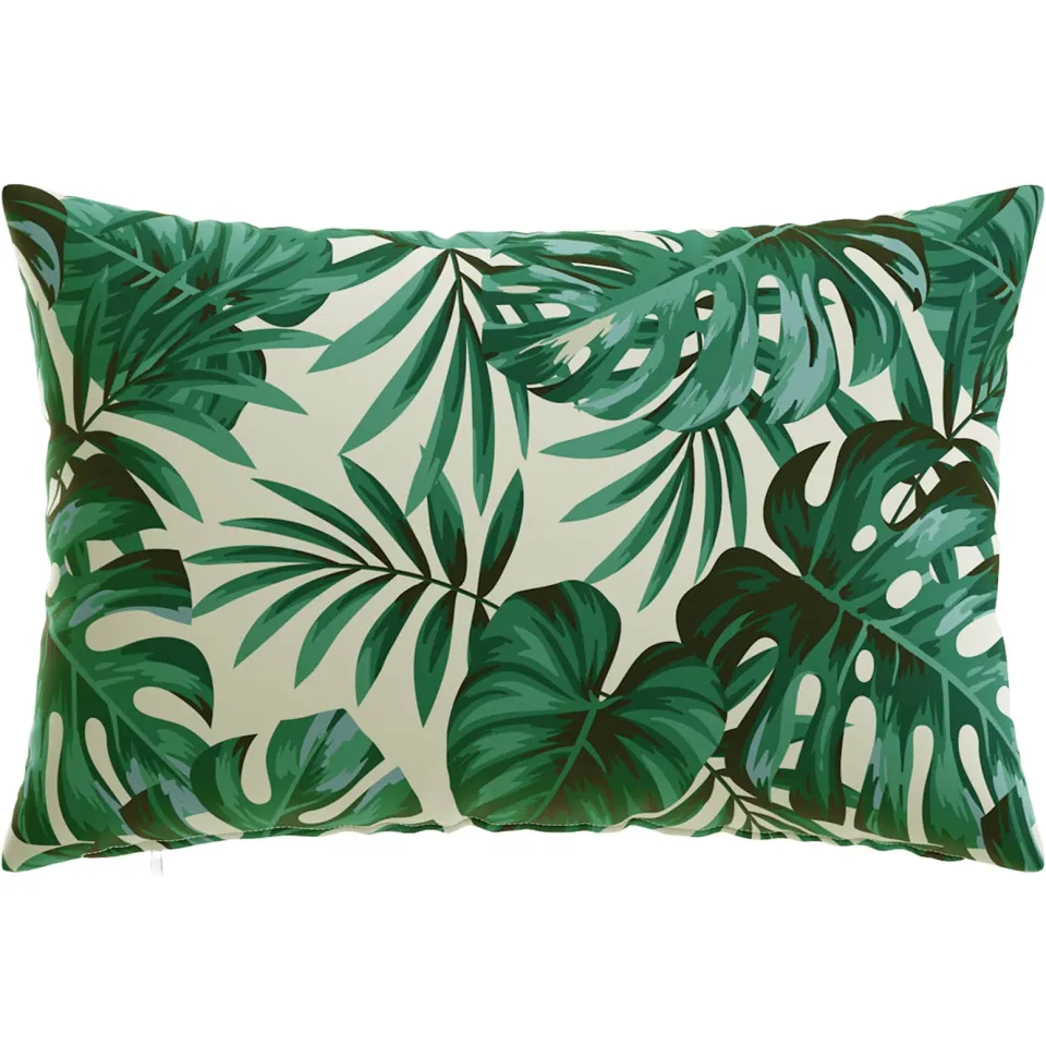 vidaXL Kussensloop 2 st HEERLEN Bladpatroon 30 x 50 cm Polyester groen, foto 3