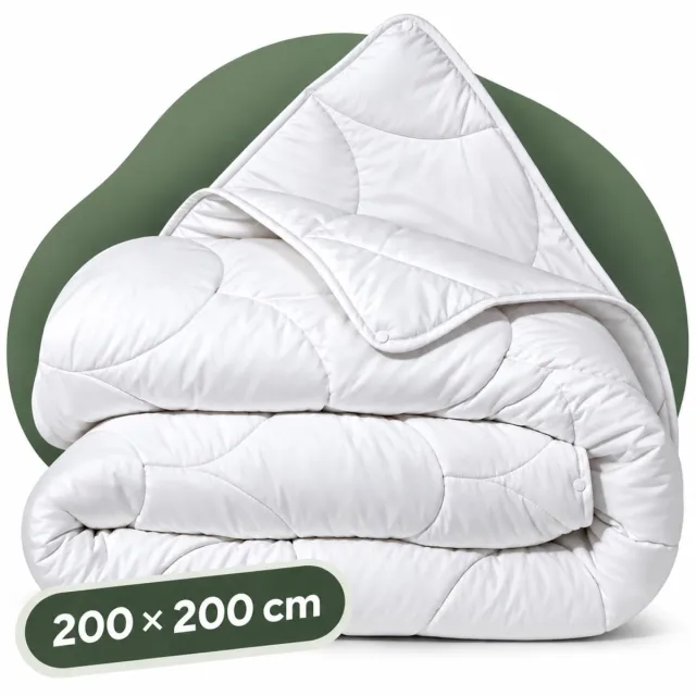 Sleeps 4 Seizoenen Dekbed 200x200 cm - Hotelkwaliteit - Anti-Allergie Dekbed - Ademend - Zacht & Soepel - Tweepersoons Dekbed - Zomer & Winterdekbed Wit