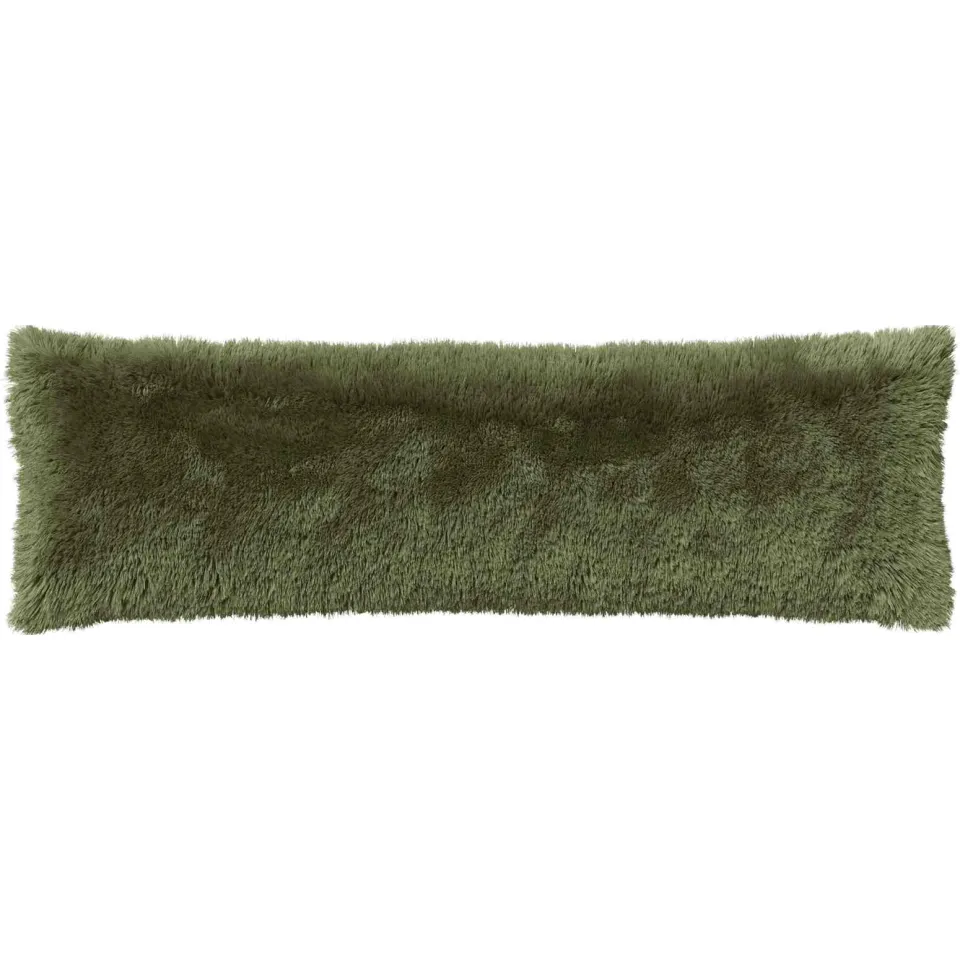vidaXL Kussensloop 2 st HEERLEN Groen 40 x 145 cm PV Fleece