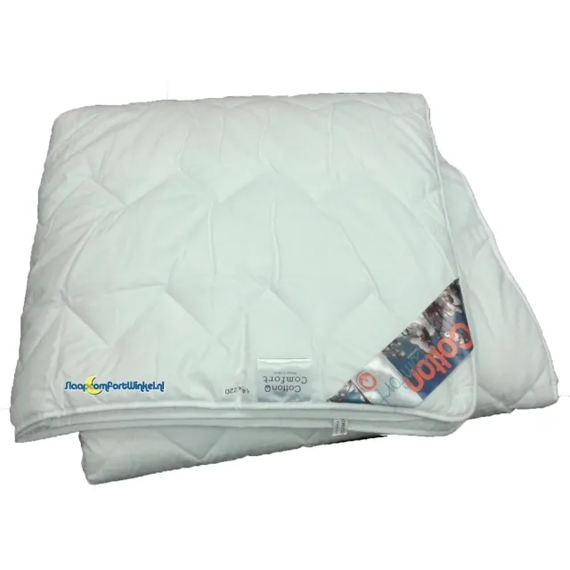 TIMZO Cotton Comfort 4-Seizoenen Dekbed - 100% Katoen - Eenpersoons - 140x220 cm - Wit