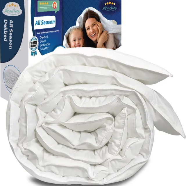 Litalente Luxe All Season Dekbed - 240x220cm - Anti-allergisch – Hotel Kwaliteit – All Year – Tweepersoons dekbed Wit