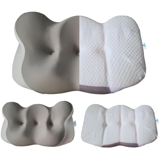 Douzle Orthopedisch Los Kussensloop voor Nekklachten Wit/grijs