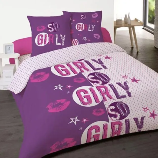 Better Nights 2-Persoonsdekbedovertrek katoen Stars 240x220 met 2 kussenslopen 65x65 wit
