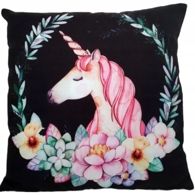 Granda Decoratieve Kussensloop Eenhoorn Unicorn 45x45 cm multicolor