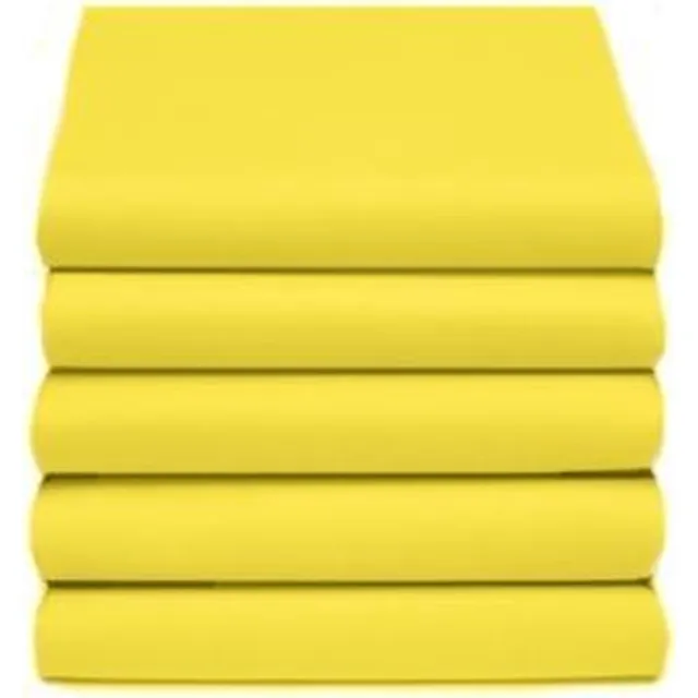 D'Orveige Hoeslaken Dubbel Jersey - Litsjumeaux - 160/180x200 cm - Geel