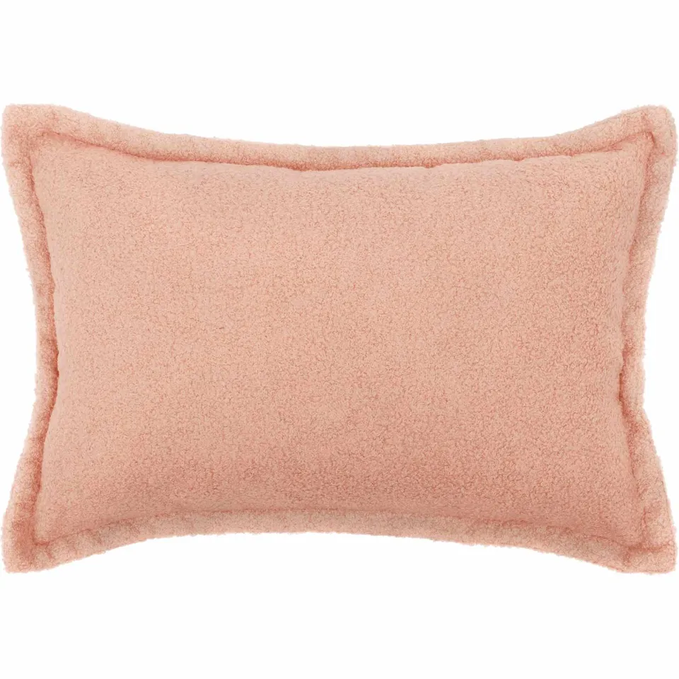 vidaXL Kussensloop 6 st HOUTEN Roze 50 x 80 cm Bouclé
