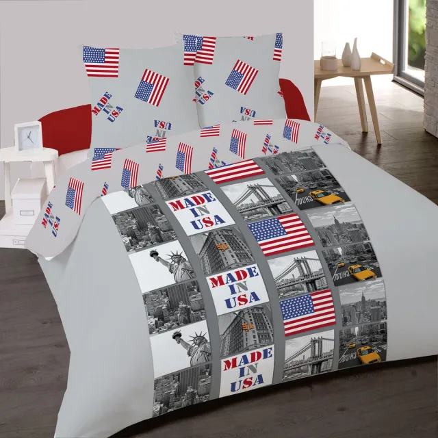 Welterusten dekbedovertrek microfibre Downtown 240 x 220 met kussenslopen multi