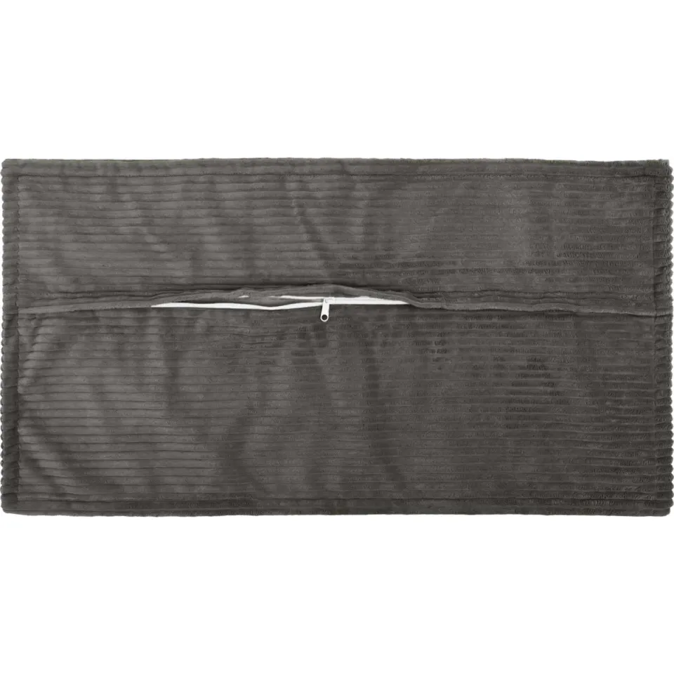 vidaXL Kussensloop 12 st HOUTEN Donkergrijs 40 x 80 cm corduroy, foto 4