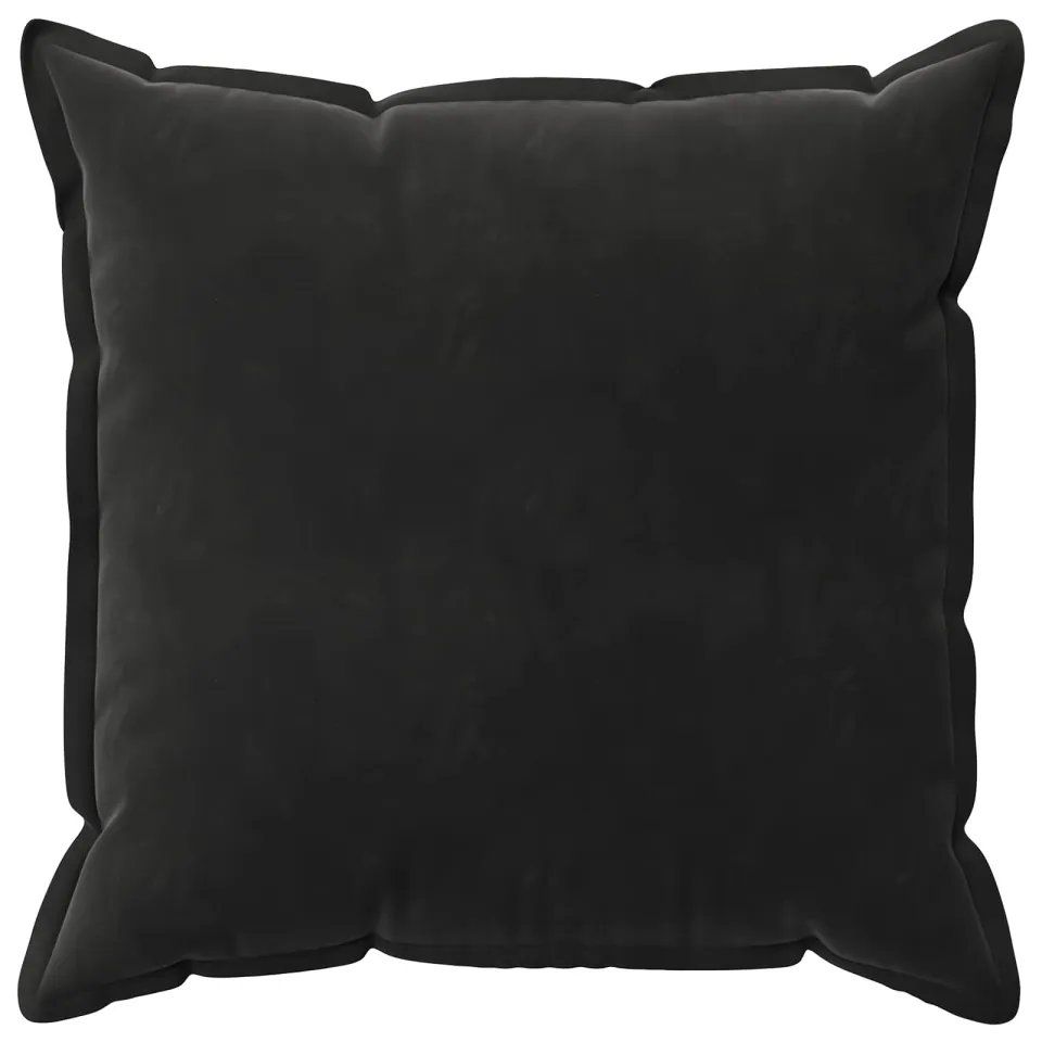 vidaXL Kussensloop 6 st HOUTEN Zwart 70 x 70 cm fluweel