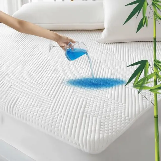 Zoranta Matrasbeschermer Topper 120x200 cm – Waterdichte Matrashoes met Bamboevezel, 3D Luchtvezel, Verkoelend en Ademend, Geschikt voor Matrassen tot 30 cm Hoog Wit