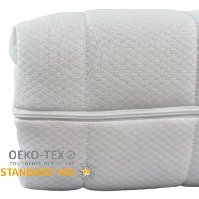 Easy Bedden matrashoes 160x200 dikte 16 cm - tijk - matrasvernieuwer - deluxe Met 3zijdige Rits - Anti Allergie huisstofmijt - Afneembaar - 100% Veilig Wit
