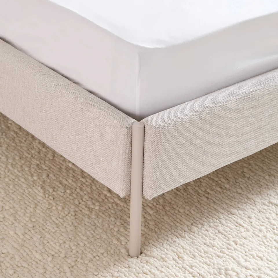 NOUS Living percale katoen hoeslaken wit, foto 3