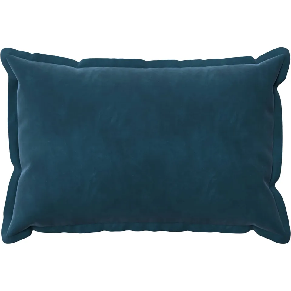 vidaXL Kussensloop 6 st HOUTEN Blauw 50 x 70 cm fluweel