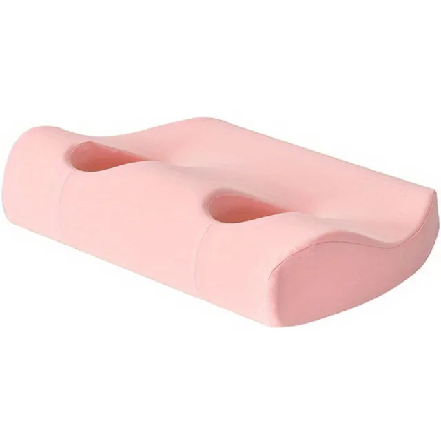 Nivard Zijslaapkussen Volwassenen - Kussen Met Gat - Donut Kussen - Ringkussen - Piercing Kussen - Voor Oor - Voor Zijslapers - Roze