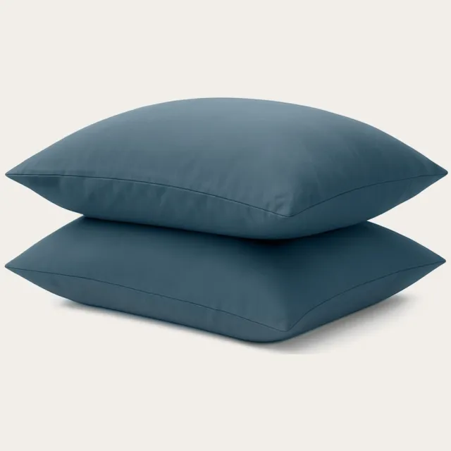 Happybed Kussenslopen Bluestone 80x80 cm - Kussensloop set 2 stuks - 100% Microvezel - Ultieme slaapcomfort