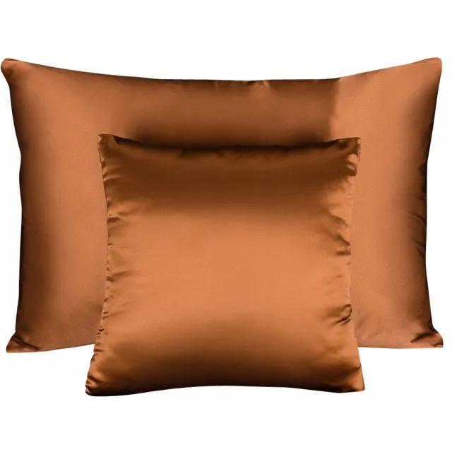 Malbery 100% Zijden Kussensloop 70x80cm - Licht Koper Kleur