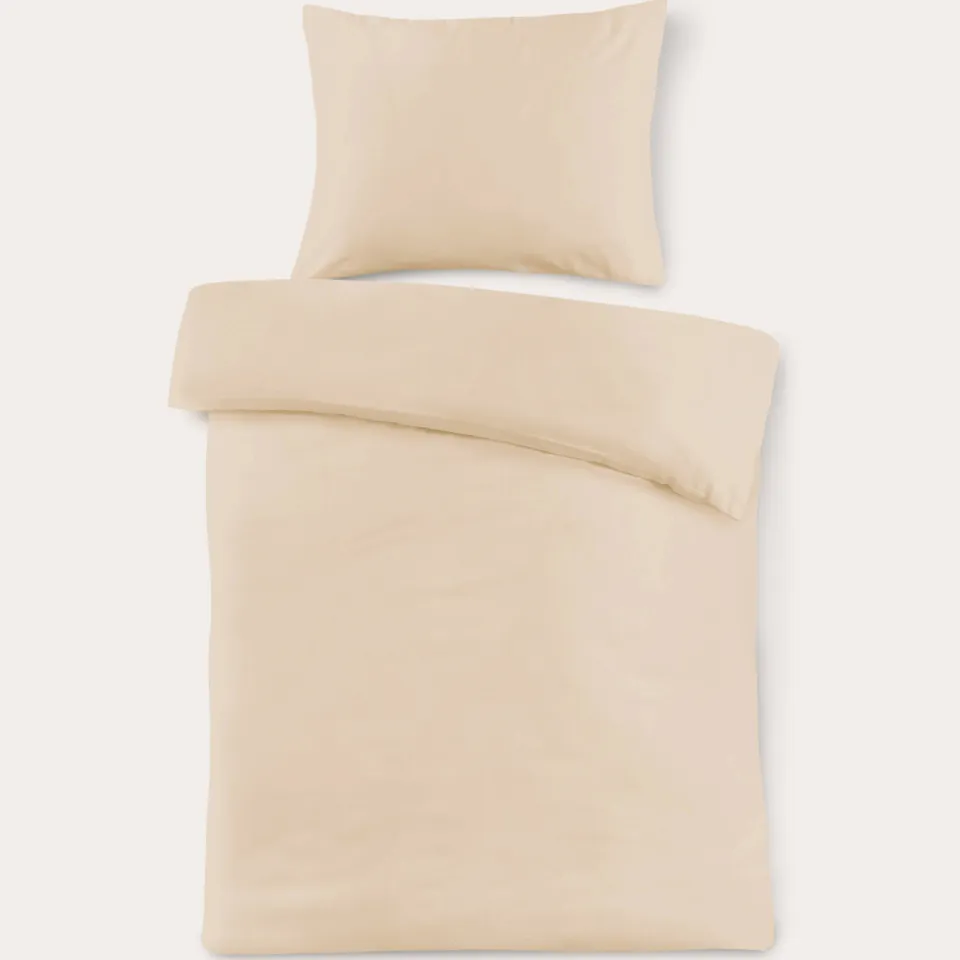 NOUS Kids basis dekbedovertrek 1-persoons (140x200 cm) beige, foto 4