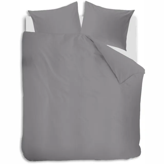 Auping Chambray chalk Dekbedovertrek - Tweepersoons 240 x 220 cm - Biologisch katoen - Grijs