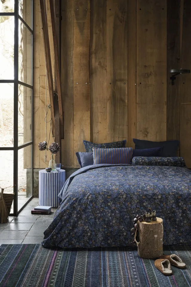 Pip Studio Tutti i Fiori Dekbedovertrek - Extra breed - 260x200/220 cm - Donkerblauw