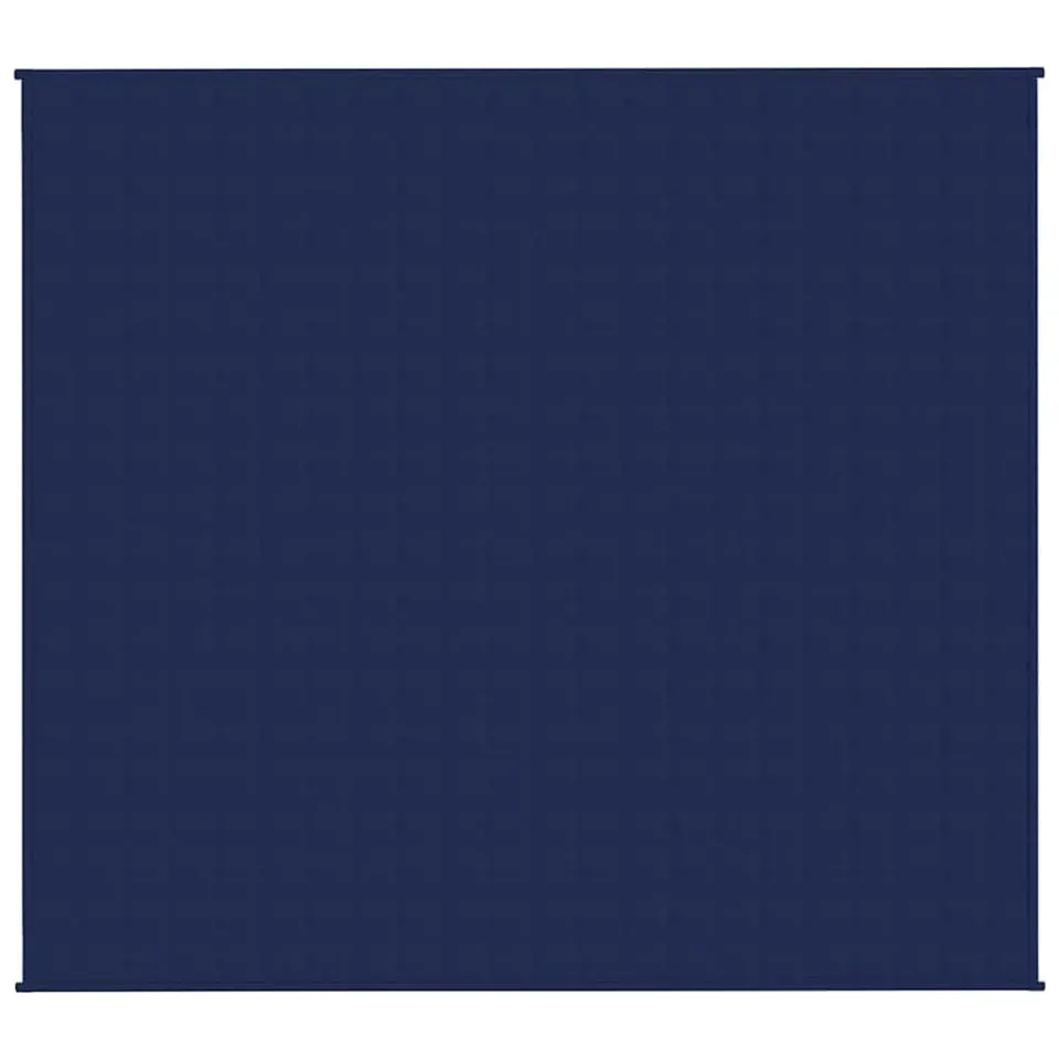 vidaXL Verzwaringsdeken 200x225 cm 13 kg stof blauw