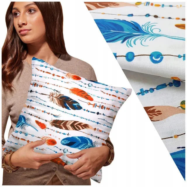 LOZKOHOLICY.PL Belluno Katoenen Kussensloop 40x40 cm met Rits - Vrolijke Dierenprints Multicolor