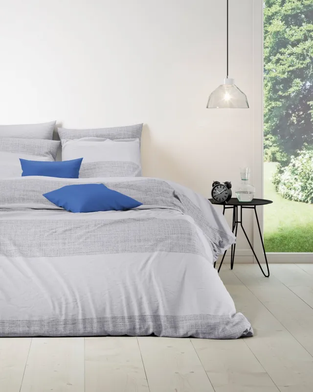 Mistral Home DEKBEDOVERTREK - katoen renforcé - 140 x 200 cm + 65 x 65 cm - eenpersoons - stippen - wit Wit/Lila/Geel